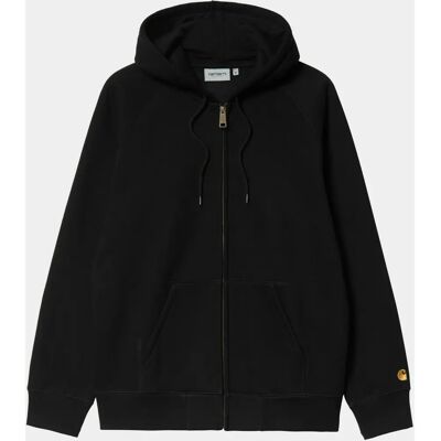 Carhartt WIP Hooded Chase Jacke (I033664) - schwarz/gold Carhartt WIP Hooded Chase Jacke (I033664) - schwarz/gold