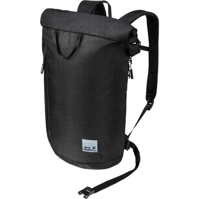 Jack Wolfskin Helsinki Rolltop - Svart, 14'' Laptop, 18L - Unisex ryggsäck Jack Wolfskin Helsinki Rolltop - Svart, 14'' Laptop, 18L - Unisex ryggsäck