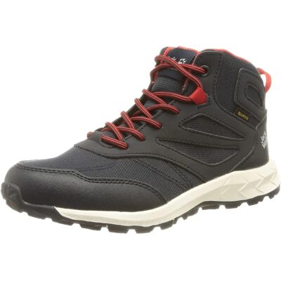 Dziecięce wodoodporne buty trekkingowe Jack Wolfskin Woodland Texapore Mid - Niebieskie Dziecięce wodoodporne buty trekkingowe Jack Wolfskin Woodland Texapore Mid - Niebieskie