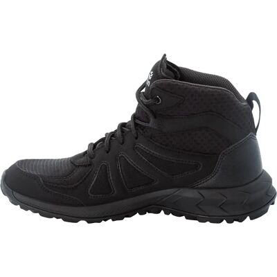 Jack Wolfskin Woodland 2 Texapore Mid - Schwarz - Grau - Wanderschuhe Jack Wolfskin Woodland 2 Texapore Mid - Schwarz - Grau - Wanderschuhe