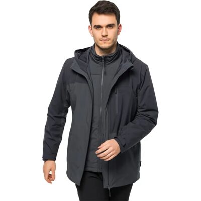 Chaqueta 3 en 1 Jack Wolfskin Feldberg - Ebony - Talla L - Hombre Chaqueta 3 en 1 Jack Wolfskin Feldberg - Ebony - Talla L - Hombre