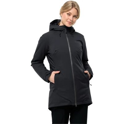 Czarna Zimowa Kurtka Jack Wolfskin z Kapturem - Kurtka Czarna Zimowa Kurtka Jack Wolfskin z Kapturem - Kurtka