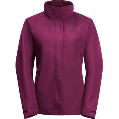 Jack Wolfskin Violett 3-in-1 Jacke - Damen & Herren - Wasserfest Winddicht Jack Wolfskin Violett 3-in-1 Jacke - Damen & Herren - Wasserfest Winddicht