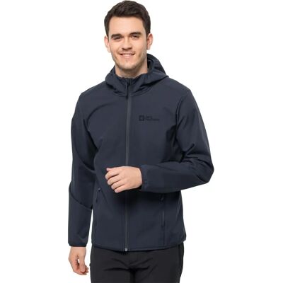 Jack Wolfskin Bornberg Hoody Softshell Jacke - Nachtblau Jack Wolfskin Bornberg Hoody Softshell Jacke - Nachtblau