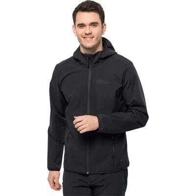Jack Wolfskin Herre Bornberg Hoody Svart - Softshelljakke Jack Wolfskin Herre Bornberg Hoody Svart - Softshelljakke
