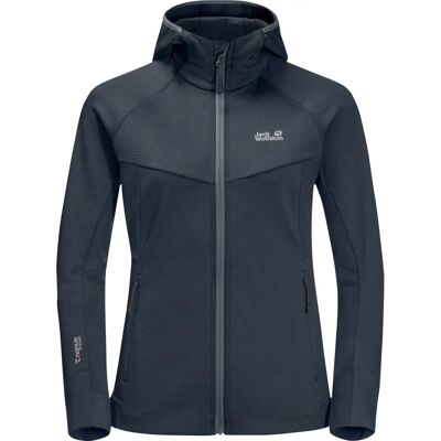 JACK WOLFSKIN Hydro Grid Fleece W Grafitt - Utejakke JACK WOLFSKIN Hydro Grid Fleece W Grafitt - Utejakke