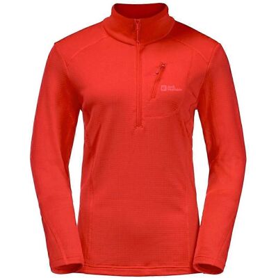 Jack Wolfskin Kolbenberg HZ Orange - Fleece Pullover - Sweatshirt Jack Wolfskin Kolbenberg HZ Orange - Fleece Pullover - Sweatshirt