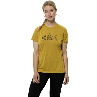 Jack Wolfskin Morobbia Vent T Gyllene Krydda - T-Shirt Jack Wolfskin Morobbia Vent T Gyllene Krydda - T-Shirt