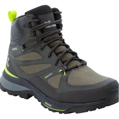 Jack Wolfskin Force Striker Texapore Mid M - Herren wasserdichte Wanderschuhe - Grün Jack Wolfskin Force Striker Texapore Mid M - Herren wasserdichte Wanderschuhe - Grün