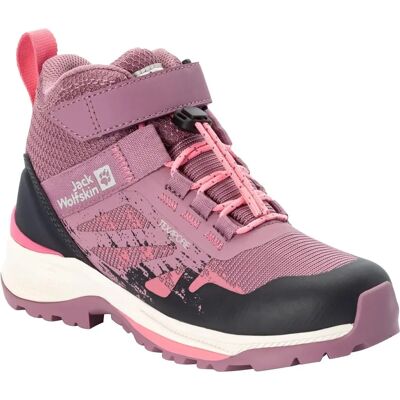 Dziecięce Buty Turystyczne Jack Wolfskin Villi Texapore Mid - Różowe Dziecięce Buty Turystyczne Jack Wolfskin Villi Texapore Mid - Różowe