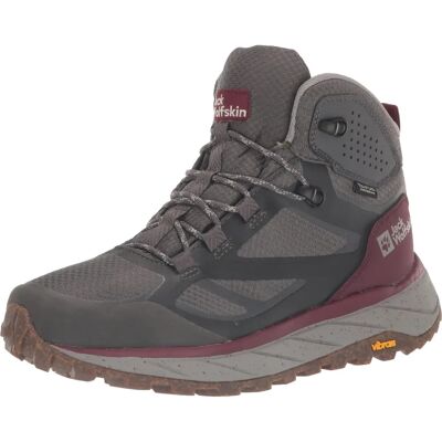 JACK WOLFSKIN TERRAVENTURE TEXAPORE MID W - But turystyczny, szary-bordowy, 38 JACK WOLFSKIN TERRAVENTURE TEXAPORE MID W - But turystyczny, szary-bordowy, 38