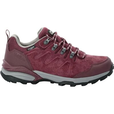 Jack Wolfskin Refugio Texapore Low W Ciemny Bordo - Buty Turystyczne Jack Wolfskin Refugio Texapore Low W Ciemny Bordo - Buty Turystyczne