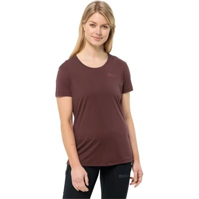 Jack Wolfskin Tech T Dunkel Maroon - T-Shirt Jack Wolfskin Tech T Dunkel Maroon - T-Shirt