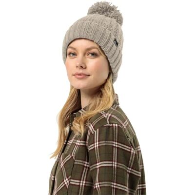 Jack Wolfskin dammössa HIGHLOFT KNIT BEANIE W - dam - dammönster - grå - S Jack Wolfskin dammössa HIGHLOFT KNIT BEANIE W - dam - dammönster - grå - S
