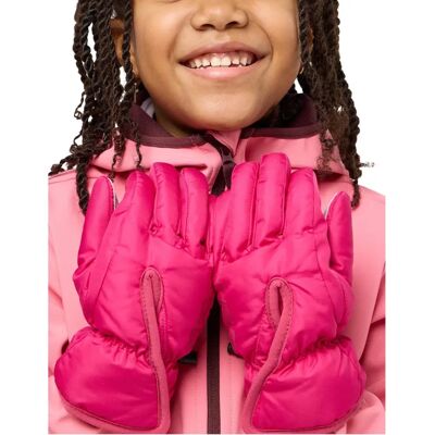 JACK WOLFSKIN Easy Entry Handske - mörk fuchsia - Barn vinterhandskar JACK WOLFSKIN Easy Entry Handske - mörk fuchsia - Barn vinterhandskar