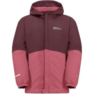 JACK WOLFSKIN BLOCKY JACKET K - Rosa Giacca Impermeabile per Bambini JACK WOLFSKIN BLOCKY JACKET K - Rosa Giacca Impermeabile per Bambini