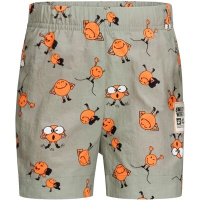 JACK WOLFSKIN Smileyworld Shorts K - Mint Leaf - Kinder-Outdoor Shorts JACK WOLFSKIN Smileyworld Shorts K - Mint Leaf - Kinder-Outdoor Shorts