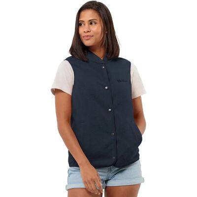 JACK WOLFSKIN Light Curl Vest - Polar fleece kamizelka, niebieska, kobiety JACK WOLFSKIN Light Curl Vest - Polar fleece kamizelka, niebieska, kobiety