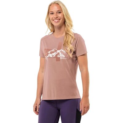 Jack Wolfskin Vonnan S/S Graphic T Women - rosa - Camiseta Jack Wolfskin Vonnan S/S Graphic T Women - rosa - Camiseta