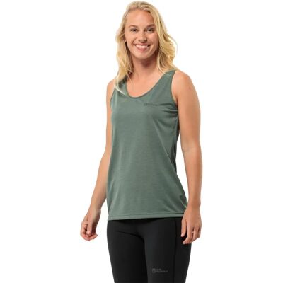 Jack Wolfskin Crosstrail Tank para mujer - Camiseta sin mangas para exteriores Jack Wolfskin Crosstrail Tank para mujer - Camiseta sin mangas para exteriores
