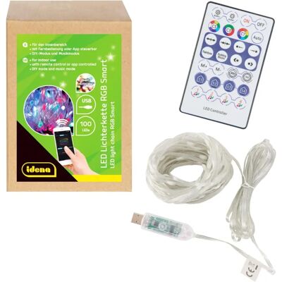 Idena 100er Smart LED Lichterkette - Intérieur, 12m Idena 100er Smart LED Lichterkette - Intérieur, 12m