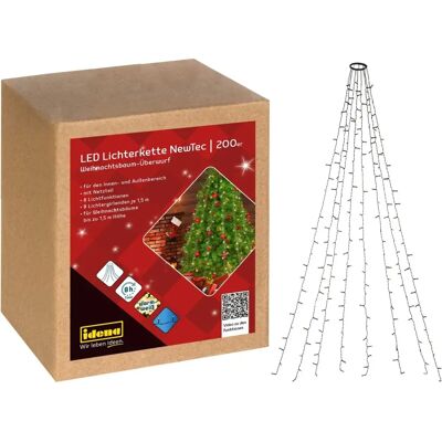 Idena NewTec 200 LEDs Cuerda de Luces - Decoración Festiva Idena NewTec 200 LEDs Cuerda de Luces - Decoración Festiva