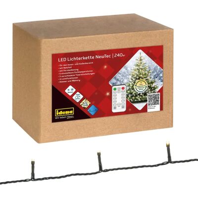 Idena 240 LED Lichterkette - Weihnachtsbeleuchtung für drinnen und draußen Idena 240 LED Lichterkette - Weihnachtsbeleuchtung für drinnen und draußen