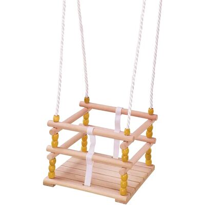 Idena Holz-Kinderschaukel - 30x30cm - Sicher & Zertifiziert Idena Holz-Kinderschaukel - 30x30cm - Sicher & Zertifiziert