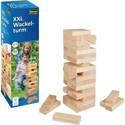 Idena XXL Wackelturm Holzspiel - Geschicklichkeit & Bau Idena XXL Wackelturm Holzspiel - Geschicklichkeit & Bau