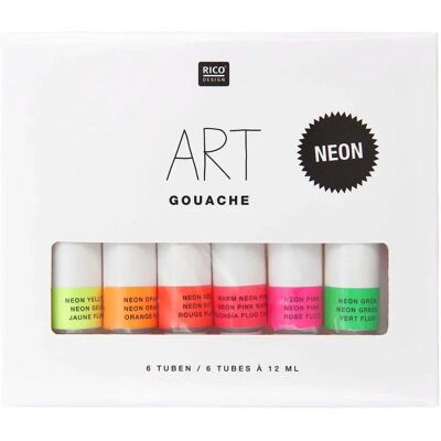 Rico Design Modelo - Conjunto de gouache fluorescente - 6 x 12 ml Multicolor Rico Design Modelo - Conjunto de gouache fluorescente - 6 x 12 ml Multicolor