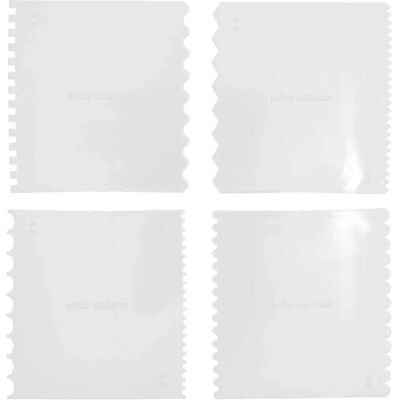 Rico Design 800026 Effektspachtel Set - 4 Stück - Fein - spatula set Rico Design 800026 Effektspachtel Set - 4 Stück - Fein - spatula set