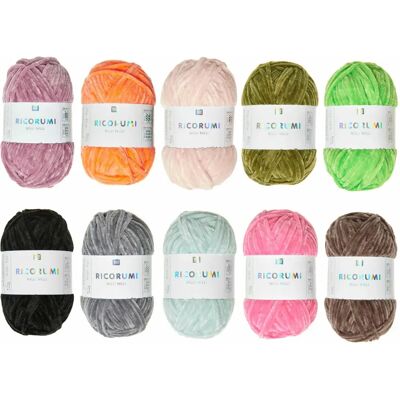 Pack de Fil Néon Rico - 10 Balles pour Amigurumi - Publicité Pack de Fil Néon Rico - 10 Balles pour Amigurumi - Publicité
