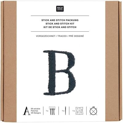 Rico Design GmbH & Co.KG - Stick & Stitch Alphabet - Bastelset Rico Design GmbH & Co.KG - Stick & Stitch Alphabet - Bastelset