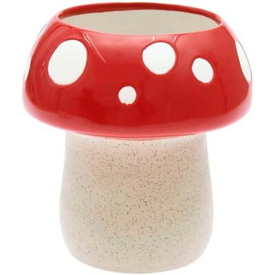 Rico Design Keramik Vase Fliegenpilz Ø14.5cm H15cm - Keramikvase Rico Design Keramik Vase Fliegenpilz Ø14.5cm H15cm - Keramikvase