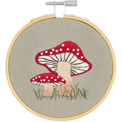 Rico Design Shroom Kunst-/Bastelset - Vorgezeichnetes Stoffstück Rico Design Shroom Kunst-/Bastelset - Vorgezeichnetes Stoffstück