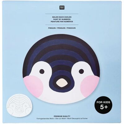 Rico Design - Malen nach Zahlen Pinguin - Penguin - Acrylic paints - 3 brushes - Color-by-numbers kit Rico Design - Malen nach Zahlen Pinguin - Penguin - Acrylic paints - 3 brushes - Color-by-numbers kit