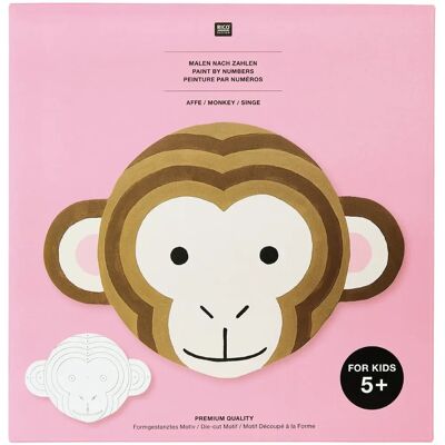 Rico Design - 800652 - Affe - Malen nach Zahlen Set Rico Design - 800652 - Affe - Malen nach Zahlen Set