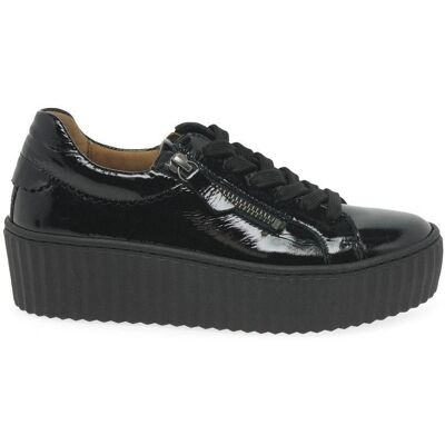 Gabor Dolly Leather Platform Trainers - Black - Women - Sneakers Gabor Dolly Leather Platform Trainers - Black - Women - Sneakers