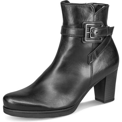 Gabor Vaad Dames Ankelboots - Leer, Gesp, 5,5cm Hak Gabor Vaad Dames Ankelboots - Leer, Gesp, 5,5cm Hak