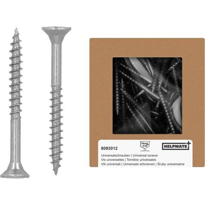 Helpmate Wkręty ze Stali Nierdzewnej 4x40mm - Uniwersalne, Odporne na Korozję - 225 szt Helpmate Wkręty ze Stali Nierdzewnej 4x40mm - Uniwersalne, Odporne na Korozję - 225 szt