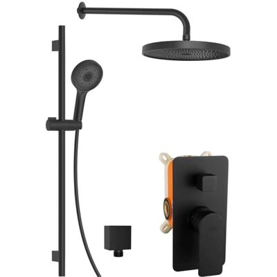 KIELLE Vega - 2 ieșiri ascunse - negru mat - Set de duș KIELLE Vega - 2 ieșiri ascunse - negru mat - Set de duș