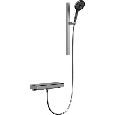 KIELLE Vega - Set duș termostatic, 3 tipuri de jet, gun metal KIELLE Vega - Set duș termostatic, 3 tipuri de jet, gun metal