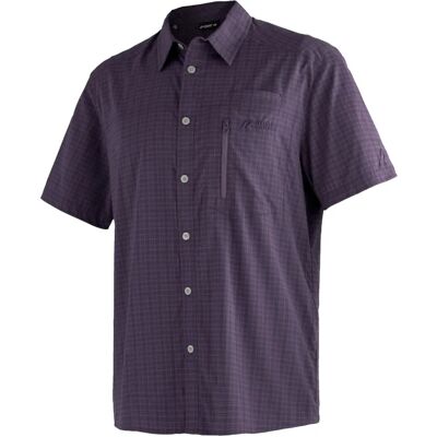 Maier Sports Mats S/S - Chemise fonctionnelle grise pour randonnée et voyage - Publicité Maier Sports Mats S/S - Chemise fonctionnelle grise pour randonnée et voyage - Publicité
