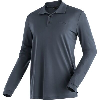 MAIER SPORTS Ulrich L/S Polo - Grau - XXL - Poloshirt MAIER SPORTS Ulrich L/S Polo - Grau - XXL - Poloshirt