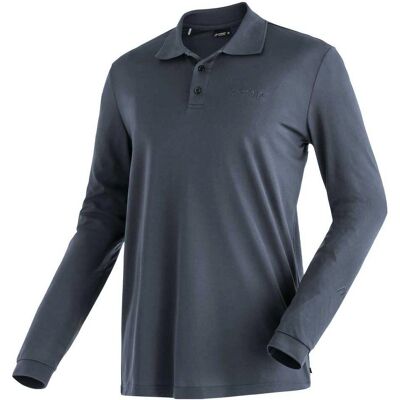 MAIER SPORTS Ulrich L/S Polo - Herren - Grau - 3XL MAIER SPORTS Ulrich L/S Polo - Herren - Grau - 3XL
