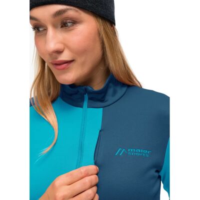MAIER SPORTS Purga Jacket - Damen Fleece Midlayer, Blau, Gr. 36 MAIER SPORTS Purga Jacket - Damen Fleece Midlayer, Blau, Gr. 36