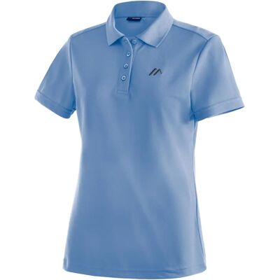 Maier Sports Ulrike Blue Polo Shirt - Short Sleeve - Summer Travel Maier Sports Ulrike Blue Polo Shirt - Short Sleeve - Summer Travel