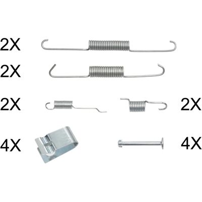 F.Becker_line - 41008-11000 - Rear - Nissan - Brake shoe set F.Becker_line - 41008-11000 - Rear - Nissan - Brake shoe set