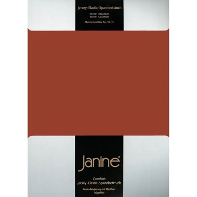 Janine Elastisches Spannbettlaken - 140-160cm x 200-220cm - Rot Janine Elastisches Spannbettlaken - 140-160cm x 200-220cm - Rot