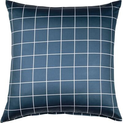 Janine Modernclassic 39025 Blau Mako Satin Kissenbezug - Bettwäsche Janine Modernclassic 39025 Blau Mako Satin Kissenbezug - Bettwäsche
